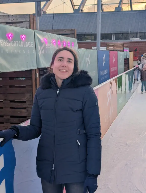 Viki on the ice rink